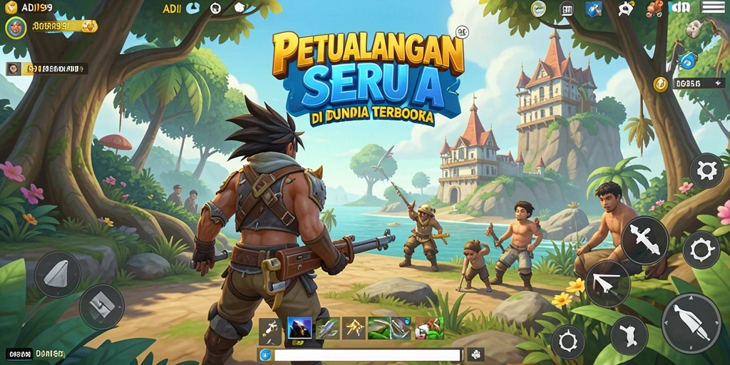 Screenshot gameplay Open World ADI99 yang menampilkan petualangan seru.