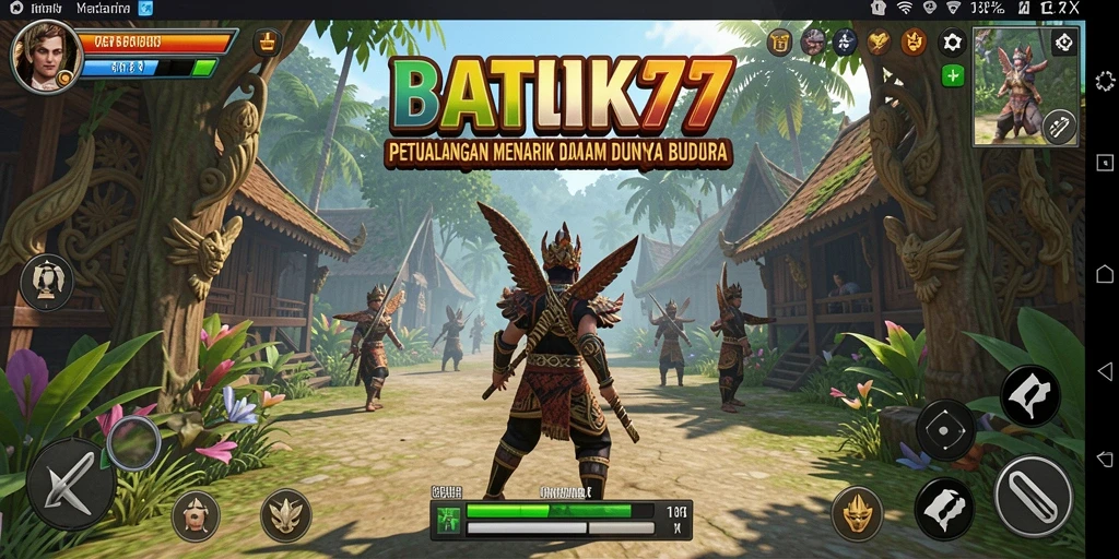 Tampilan gameplay <strong>BATIK77</strong> yang menarik dengan berbagai motif Batik.