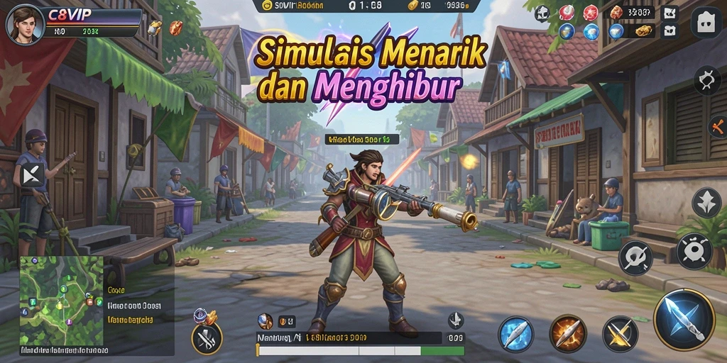 Gameplay seru dan interaktif di C8VIP.