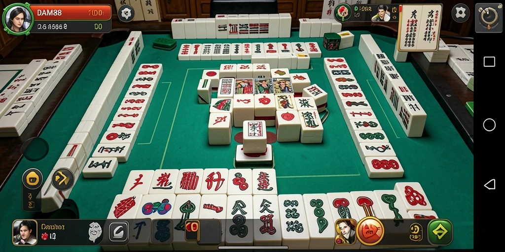 Tangkapan layar gameplay DAM88 dengan aksi seru Mahjong.