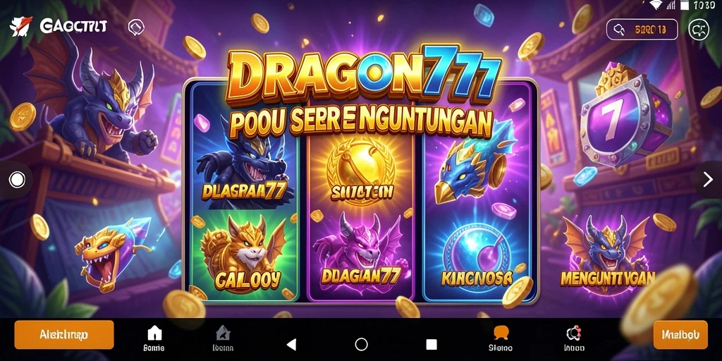 Tampilan gameplay DRAGON777 yang seru dan penuh warna.