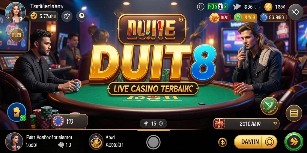 Tampilan menarik dari gameplay Live Casino di DUIT8.