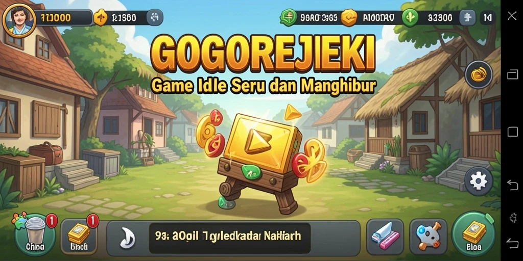 Screenshot GOGOREJEKI menampilkan gameplay santai yang seru.