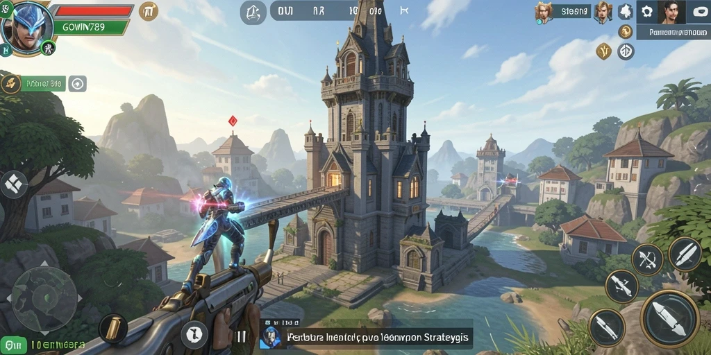 Screenshot gameplay GOWIN789 yang menampilkan aksi pertahanan menara yang mendebarkan.