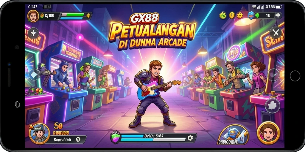 Screenshot gameplay GX88 menunjukkan aksi seru dalam dunia Arcade.