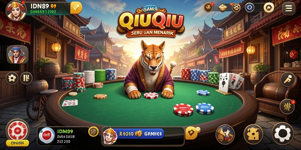 Tampilan gameplay QiuQiu yang menarik dan seru.