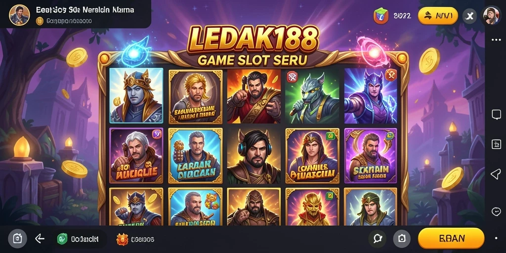 Tampilan gameplay LEDAK188 yang menarik dan penuh warna.