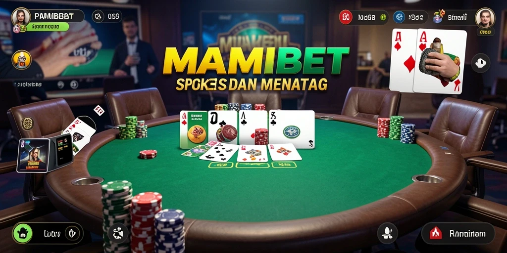 Tampilan gameplay poker yang mengasyikkan di MAMIBET.