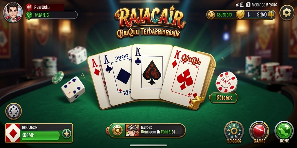 Screenshot utama RAJACAIR menampilkan gameplay seru QiuQiu.