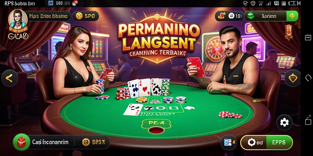 Tampilan gameplay Live Casino yang seru dan interaktif.