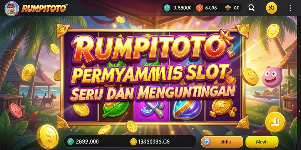 Tampilan gameplay menarik RUMPITOTO yang seru dan penuh warna.