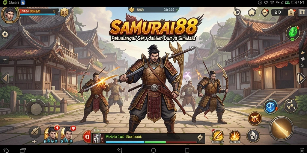 Tampilan gameplay mendebarkan di SAMURAI88 dengan grafis yang menawan.
