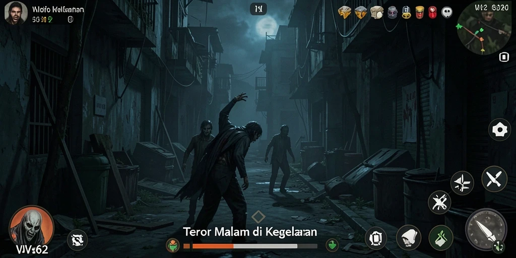 Tampilan gameplay mendebarkan yang menghadirkan ketakutan nyata.