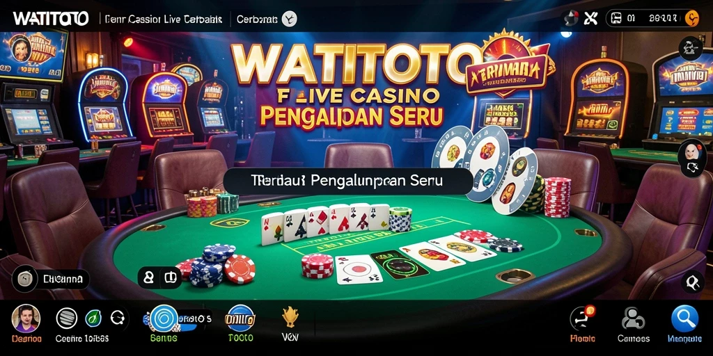 Tampilan mendebarkan gameplay Live Casino WATITOTO dengan dealer langsung.
