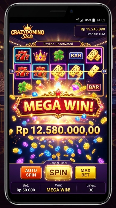 Fitur unggulan crazydomino yang mudah diakses.